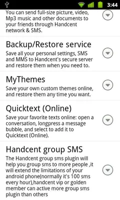 HandcentGroupSmsHelper10 android App screenshot 1